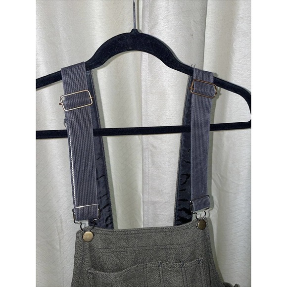 Vintage Wool Bib Overalls Hunting Field Pants Army Green 50x30 - Picture 5 of 10